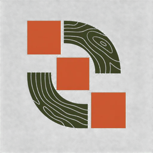 Mount Prospect Stone Guild abstract tile-and-grain mark